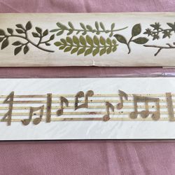 Sizzix And Tim Holtz Die Strip Music And Greenery Lot Of 2 Dies