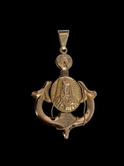 2 1/2" Gold double sided pendant #30499