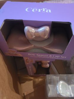 Coquette Bow Saucer & Cup Set