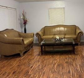 Leather Sofa and loveseat