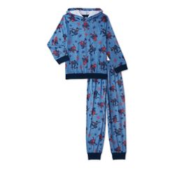 Spider-Man Boys Hooded Pajamas Set, Sizes 10-12
