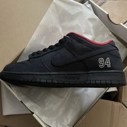 Nike SB Dunk Low Supreme 94 Black 9.5