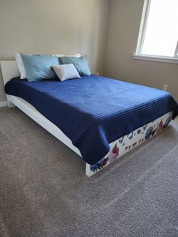 Queen Sized Platform Bed & Mattress
