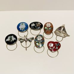 Set Of Eyeglass Holder Pins