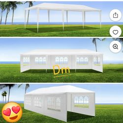 10x30 wedding party tent outdoor canopy teng with 8 side walls white FOR SALE  %