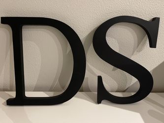 Large Wood Letters -D And S