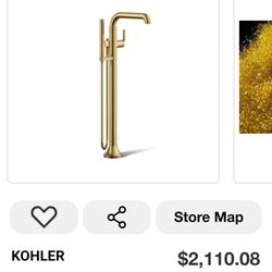 Tone Single-Handle Claw Foot Tub Faucet With Hand shower 