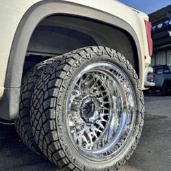 We SHIP! 24" KG1 Dualy Wheels & Tires 8Lug 10Lug Fits Chevy Ford Ram F350 F450 F(contact info removed) 4(contact info removed)
