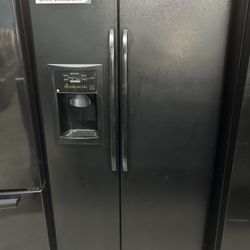Black Side By Side Refrigerator 