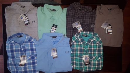 BRAND NEW UNDER ARMOUR FISHING SHIRTS
