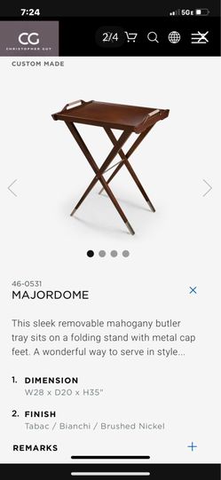 Christopher Guy Majordome Butler Tray Table