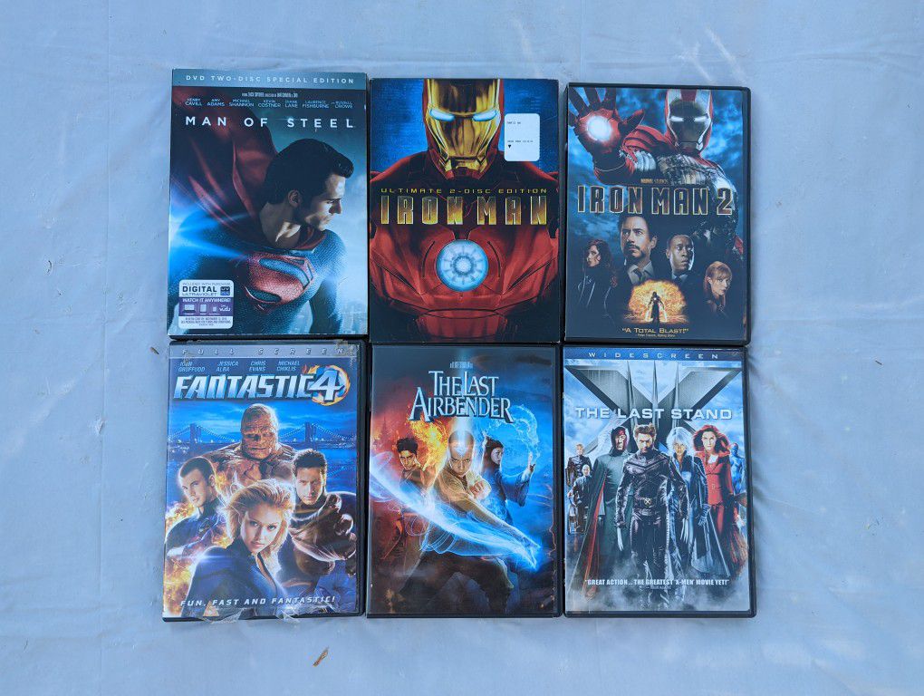 BLU-RAY DVD Super Heroes Movies Set (6 Disc)
