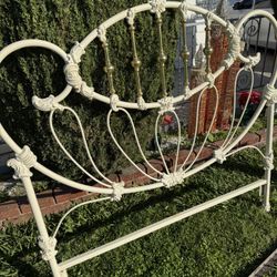 antique vintage heavy twin bed frame