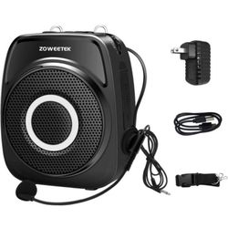 Voice Amplifier, 20W 2500mAh, Work of 12 hrs, Portable Bluetooth Voice Amplifier with Wird Microphon