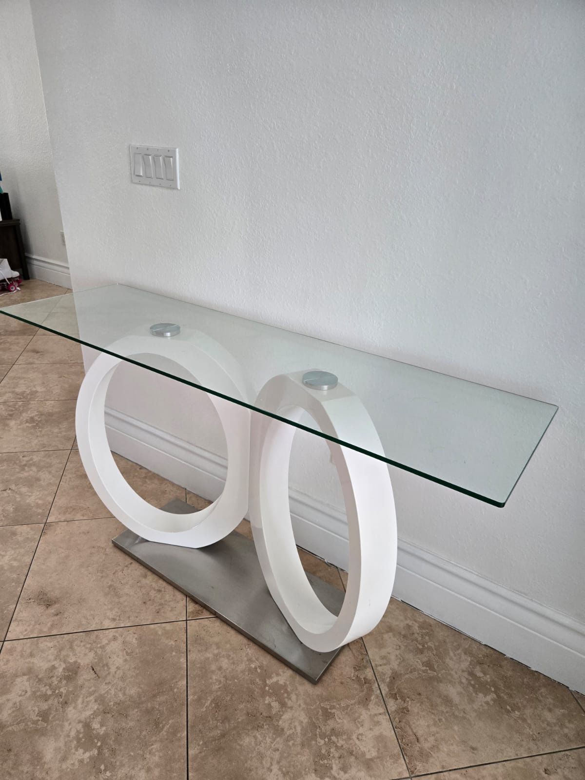 Glass Console Table