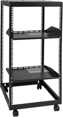 VEVOR 20U Open Frame Server Rack, 23''-40'' Adjustable Depth, Free Standing or Wall Mount Network Server Rack#4866B T5