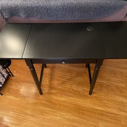 Ingatorp Drop Leaf Desk Table Black
