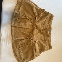 Beige Mini Skirt