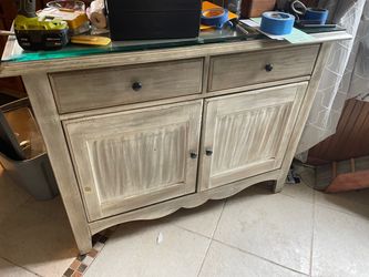 Rustic Wood Sideboard Console Cabinet