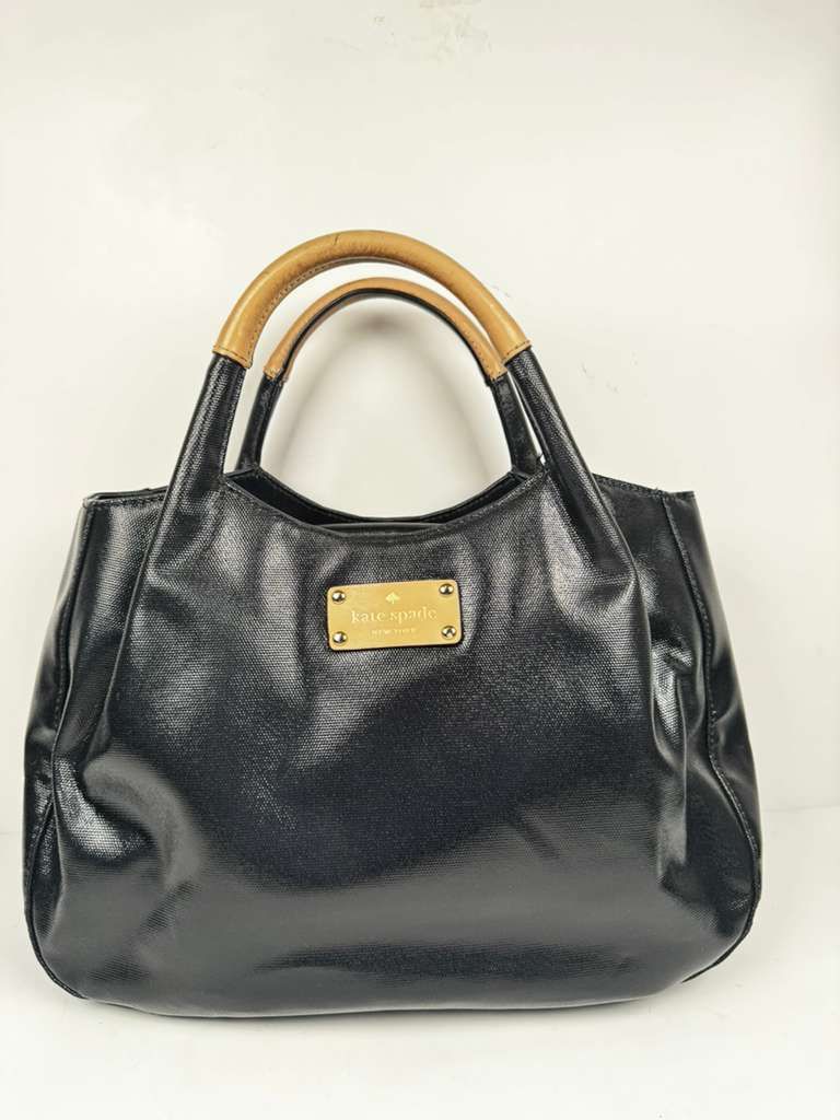 Kate Spade Fulton Street Treesh Patent Leather Satchel Black Handbag