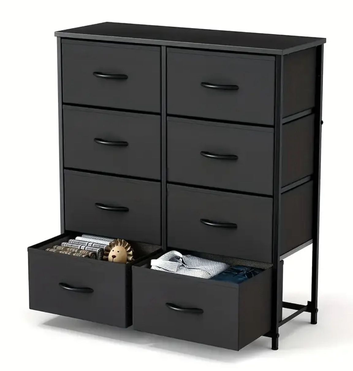BRAND NEW BLACK DRESSER With 8 drawers