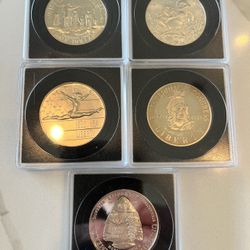 Commemorative Half Dollars- 5 Coins