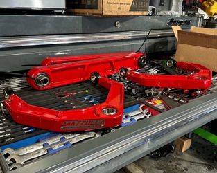 Flexible Payment Options 📩 Mazzulla Upper Control Arms in Custom Red Finish !!
