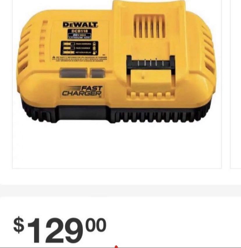 DEWALT 20-Volt MAX Lithium-Ion Fan Cooled Fast Battery Charger