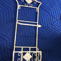 Vintage Metal Wall Rack 