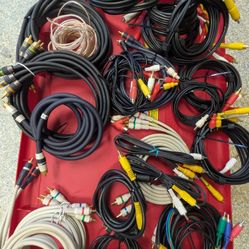 AV Cables, Including 2 Monster Cable Sets and Individual Cable, Plus Numerous Other Sets