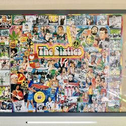 The Sixties Framed Puzzle – A Stunning Tribute to a Transformative Era