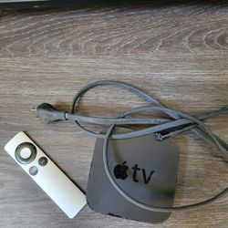 Apple TV Box, Cable, and Remote 