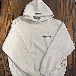 Essentials Oatmeal Hoodie Medium 