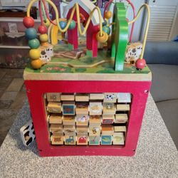 Toddlers Wood Activity 12" Cube 