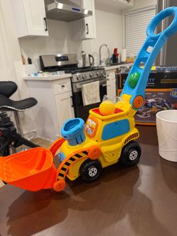 VTech Pop-a-Balls Push & Pop Bulldozer with Accessories, Baby and Toddler Toys