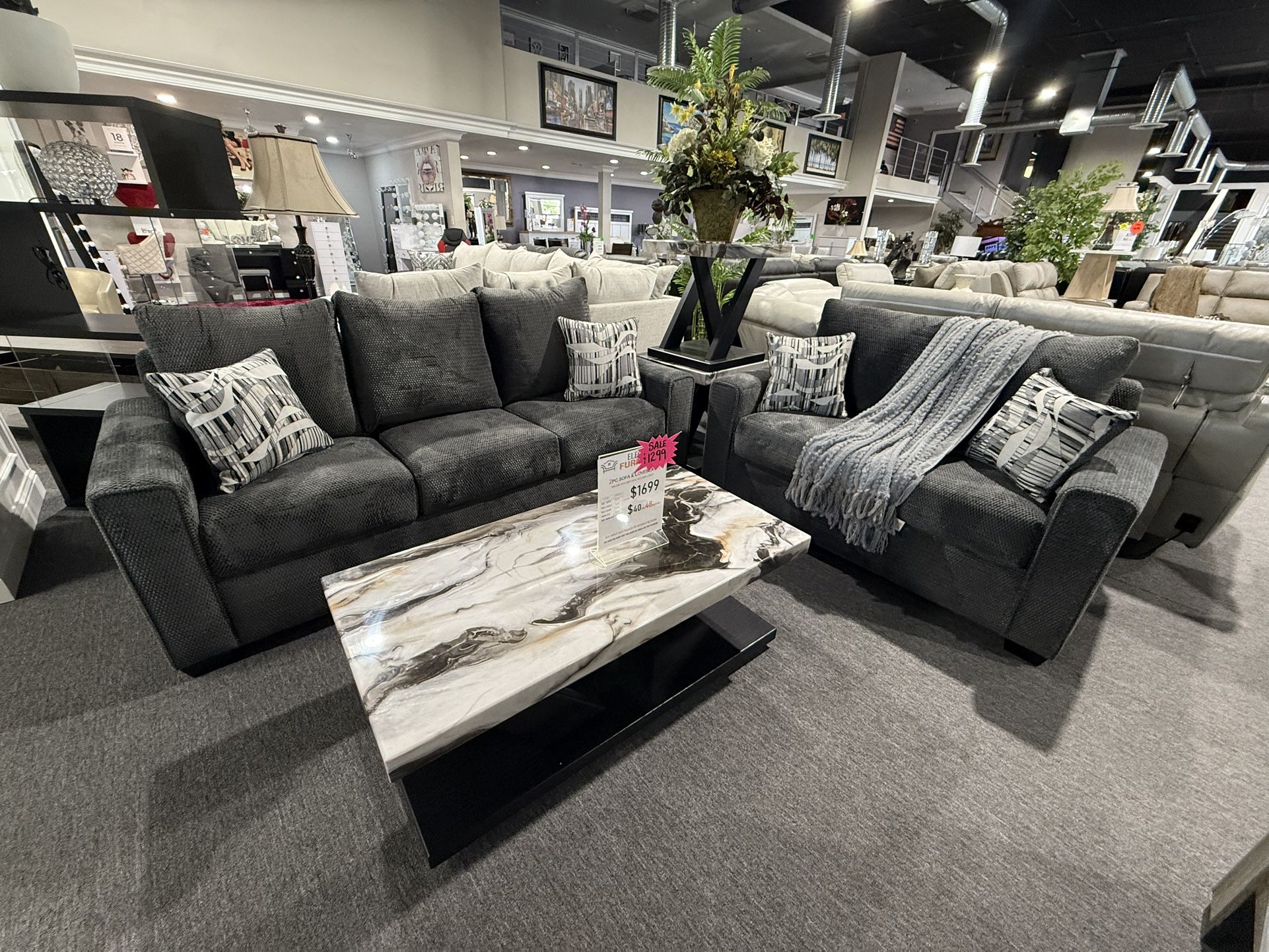 2 Pc Sofa And Loveseat