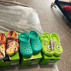 Brand New Kids Crocs. 3 Pairs. Size J3