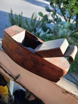 Old Antique Wooden Wood Planer