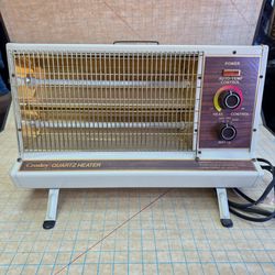 Vintage Crosley Quartz Heater HR80Q-H 1500W Made in USA Retro Woodgrain