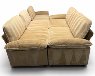 Large Modular Couch Sofa Sectional Corduroy