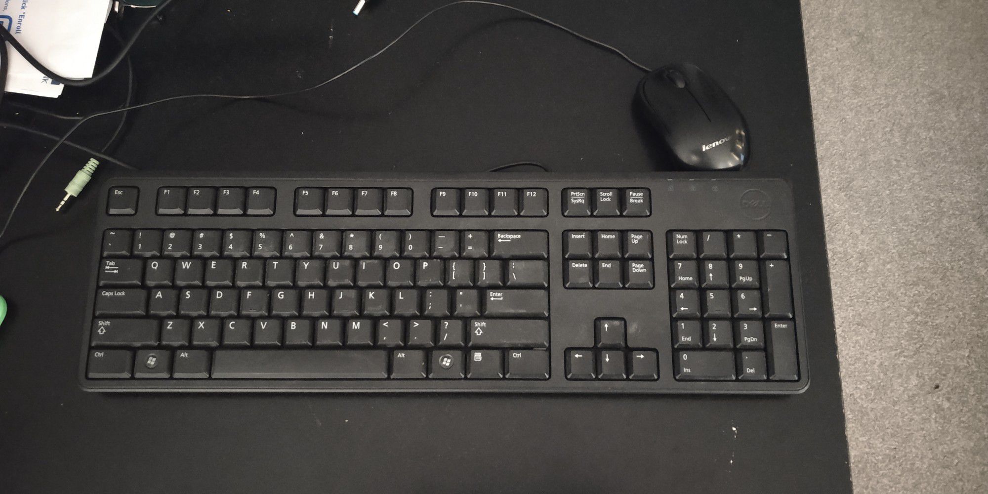 Wired Keyboard(Dell) and Wired Mouse (Lenovo)