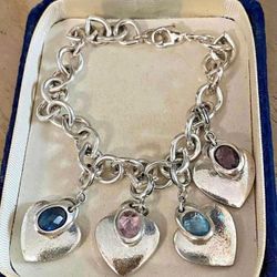 Pulsera Stainlend Dije Piedras 