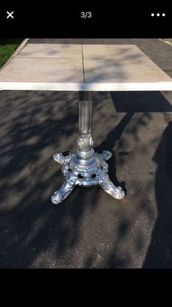 Cast iron decorative table