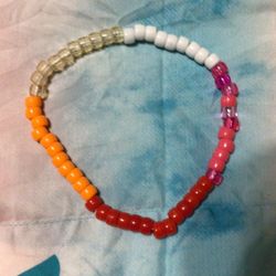Lesbian Flag Colored Necklace 