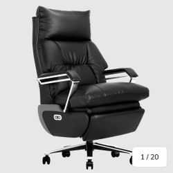 M80 Powered Office Chair, Black, Brand New