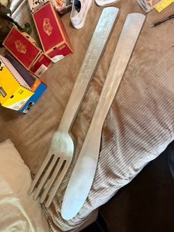 **Rare** Giant Vans Fork & Knife