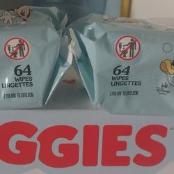 HUGGIES SIZE 4 92 DIAMPERS AND 2 WIPES $35