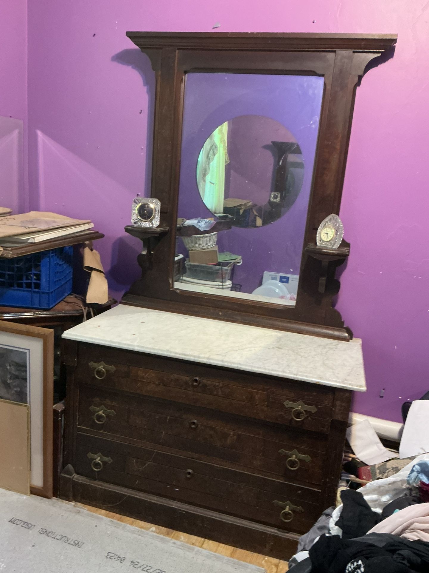 Antique Early 1800’s Marble Top