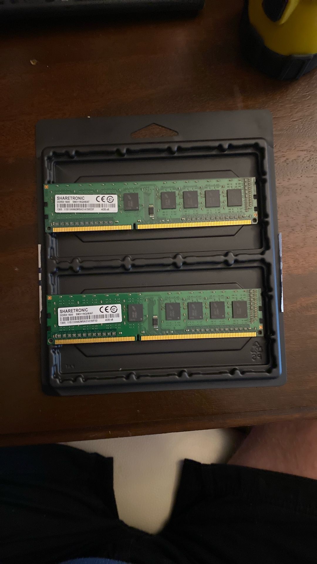 DDR3 PC RAM 8gb 2x4