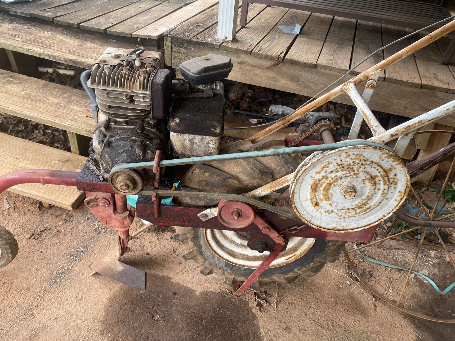 One Wheel Tractor And one for parts
